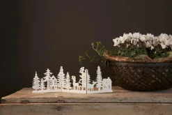 FAUNA Bordsdekoration Batteri 40cm Vit