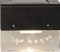 FENCE 4-PACK Solcells-Vägglykta 6,5cm Svart