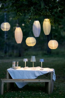 FESTA Solcellsdekoration 25cm Beige