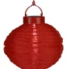 FESTIVAL Solcell Papperslykta 22cm Röd