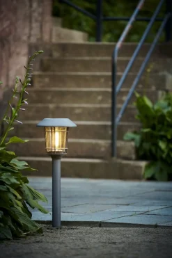 FILIP Solcells-pollare 21cm Grafit IP44