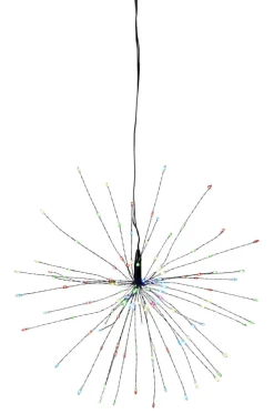 FIREWORK Hängande dekoration 26cm Svart/Flerfärgad