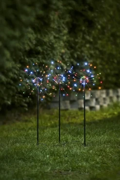 FIREWORK 3-Pack Utedekoration 65cm 180LED Flerfärgad IP44