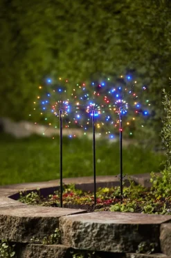 FIREWORK 3-Pack Utedekoration 65cm 180LED Flerfärgad IP44