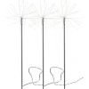 FIREWORK 3-Pack Utedekoration 65cm 180LED Silver IP44