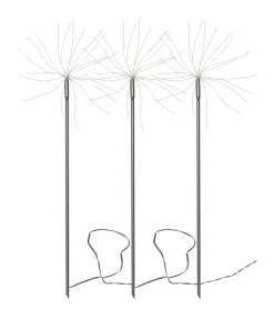 FIREWORK 3-Pack Utedekoration 65cm 180LED Silver IP44