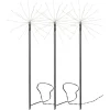 FIREWORK 3-Pack Utedekoration 65cm 180LED Svart IP44