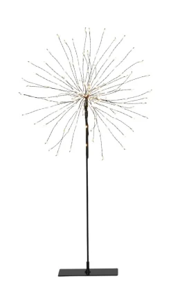 FIREWORK Stjärna på fot 50cm 120LED Svart