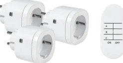 FJÄRRSTRÖMBRYTARE 3-Pack Inomhus 6cm Vit
