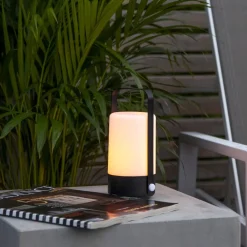 FLAME LANTERN Lykta Batteri 19cm Svart