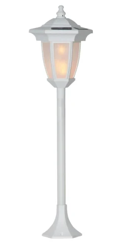 FLAME Solcellsdekoration 63cm Vit IP44