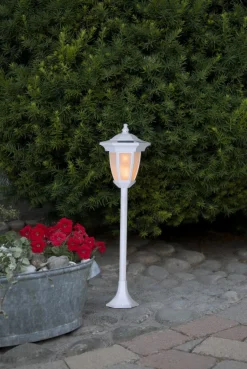 FLAME Solcellsdekoration 63cm Vit IP44