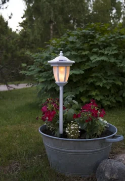 FLAME Solcellsdekoration 63cm Vit IP44