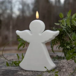 FLAMME ANGEL LED-Gravljus 18cm Vit IP44