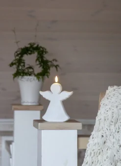 FLAMME ANGEL LED-Gravljus 18cm Vit IP44