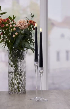 FLAMME CANDY Antikljus 2-pack 26cm Svart