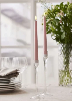 FLAMME CANDY LED-Antikljus 2-pack 26cm Rosa
