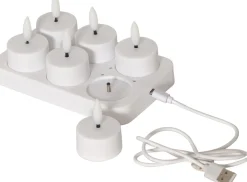 FLAMME CHARGE Värmeljus 6-pack 14cm