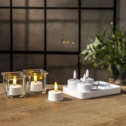 FLAMME CHARGE Värmeljus 6-pack 14cm