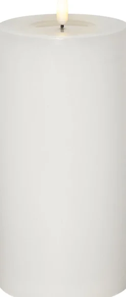 FLAMME FLOW BIG Blockljus Batteri 22,5cm Vit