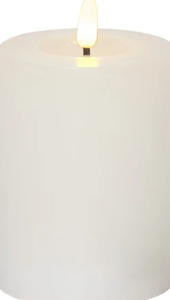 FLAMME FLOW LED-Blockljus Batteri 12,5cm Vit