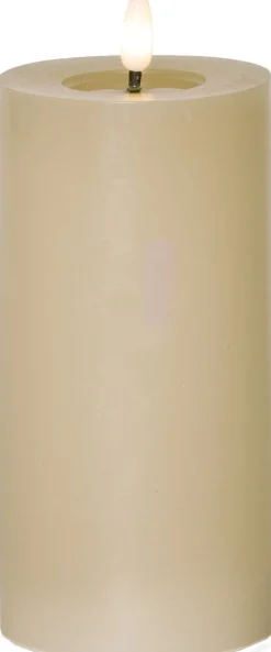 FLAMME FLOW LED-Blockljus Batteri 17,5cm Beige