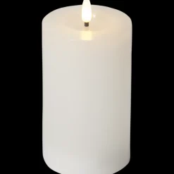 FLAMME FLOW LED-Blockljus Batteri 15cm Vit