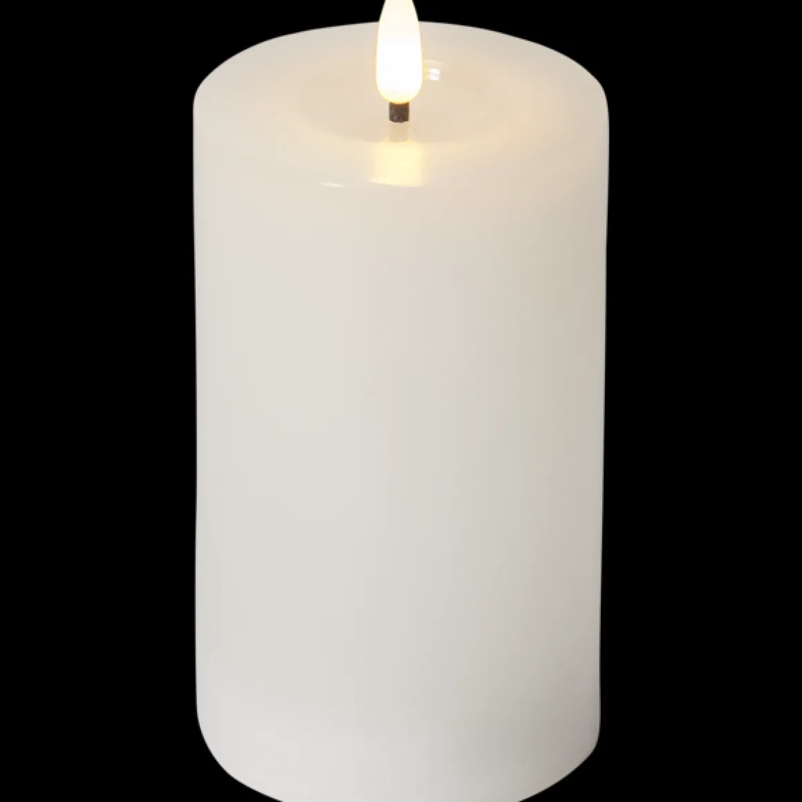 FLAMME FLOW LED-Blockljus Batteri 15cm Vit