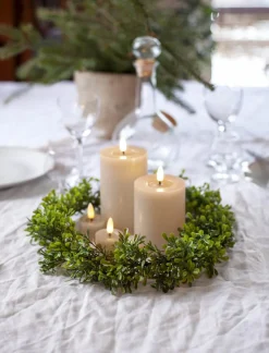 FLAMME FLOW LED-Värmeljus 2-pack 4cm Beige