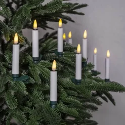 FLAMME Julgransbelysning Trådlös 12cm 10LED Vit