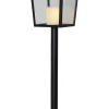 FLAMME LANTERN LED Gravljus 52cm Svart