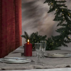 FLAMME LED Blockljus 15cm Röd