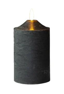 FLAMME LED Blockljus 15cm Svart