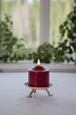 FLAMME LED-Blockljus 9,5cm Röd