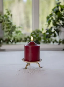 FLAMME LED-Blockljus 12cm Röd