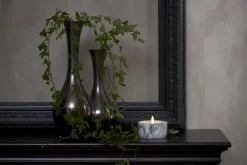 FLAMME MARBLE LED-Blockljus 7,5cm Grå