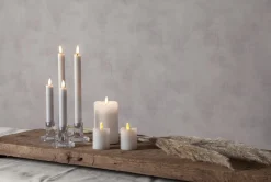 FLAMME 2-PACK LED-Antikljus 15cm Vit