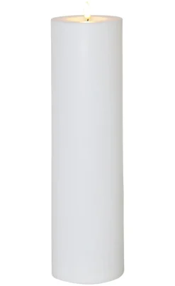 FLAMME RAK LED-Dekorationsljus 37,5cm Vit