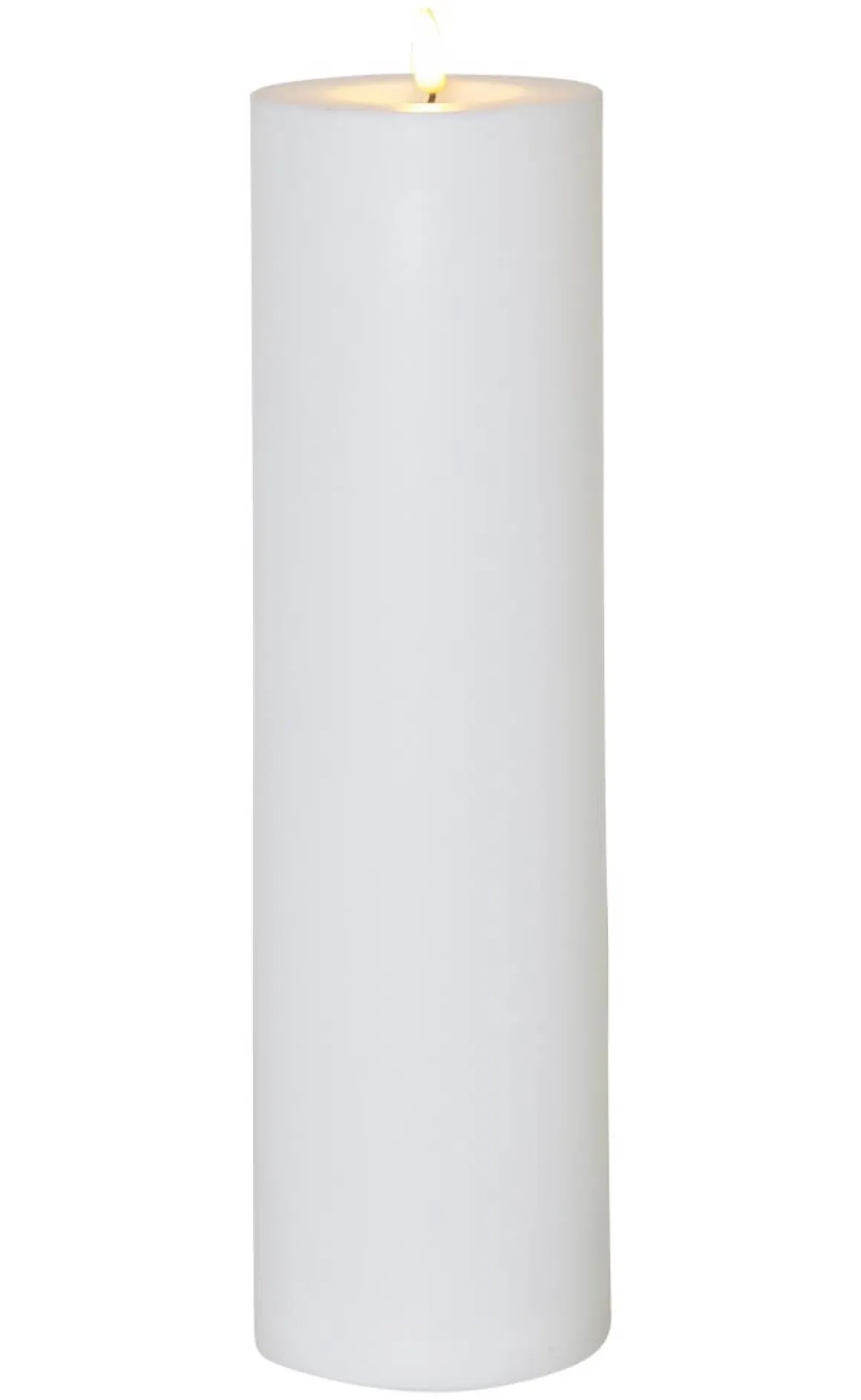 FLAMME RAK LED-Dekorationsljus 37,5cm Vit