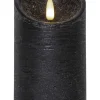 FLAMME RUSTIC LED-Blockljus 12,5cm Svart