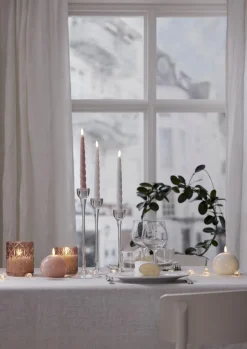 FLAMME SHINE LED-Antikljus 2-pack 24,5cm Vit