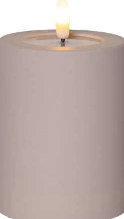 FLAMME SOFT LED-Blockljus 12,5cm LED Beige