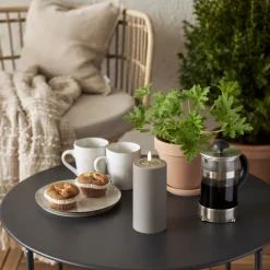 FLAMME SOFT LED-Blockljus 17,5cm LED Mullvad