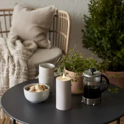 FLAMME SOFT LED-Blockljus 17,5cm LED Beige