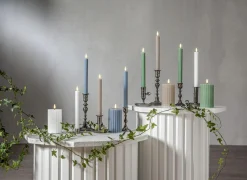 FLAMME STRIPE LED-Antikljus 2-pack 25cm Blå