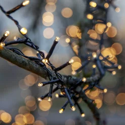 FLASHY Ljusslinga 30m 1500LED Extra varmvit/Svart IP44