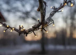 FLASHY Ljusslinga 7m 100LED Extra varmvit/Svart IP44