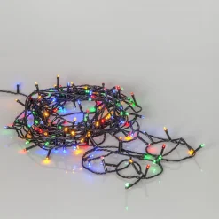 FLASHY Ljusslinga 7m 100LED Flerfärgad/Svart IP44