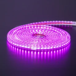 FLATSMDLED Ljusslang 5m 480LED Rosa/Transparent