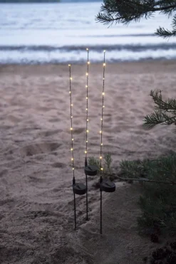 FLEXY 3-PACK Solcellsdekoration 80cm Svart IP44